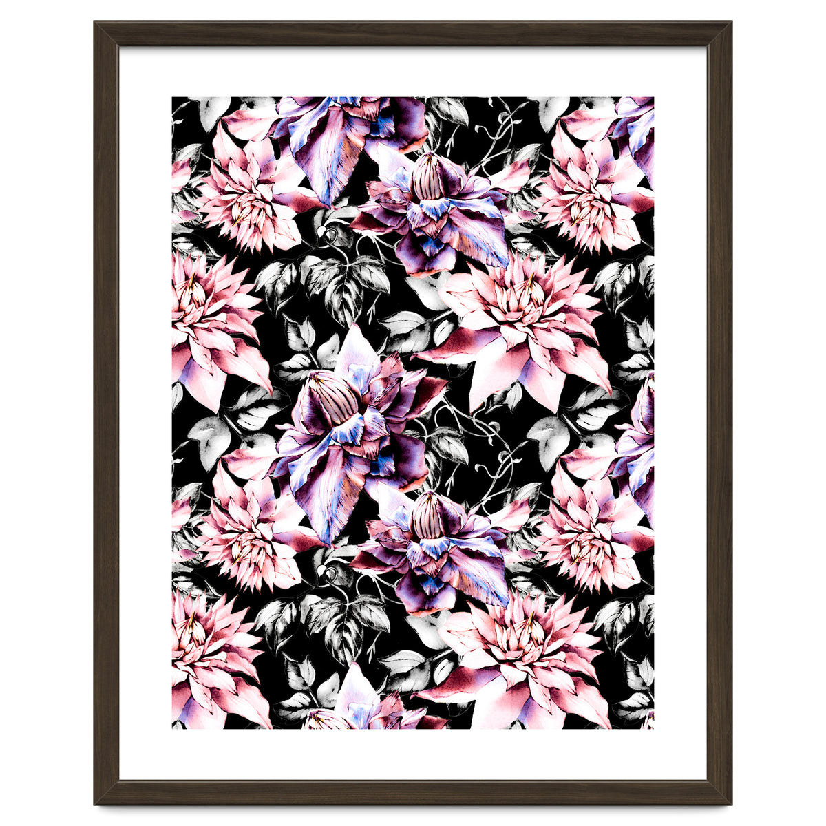 Pink bloom in the dark