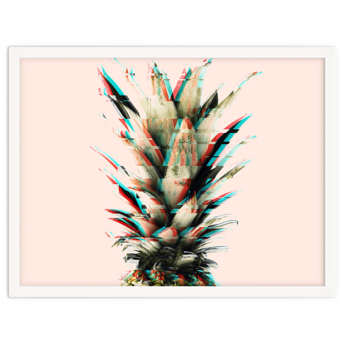 Glitch pineapple pink