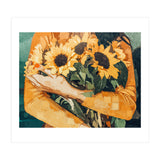 Holding Sunflowers (Print Only) thumbnail