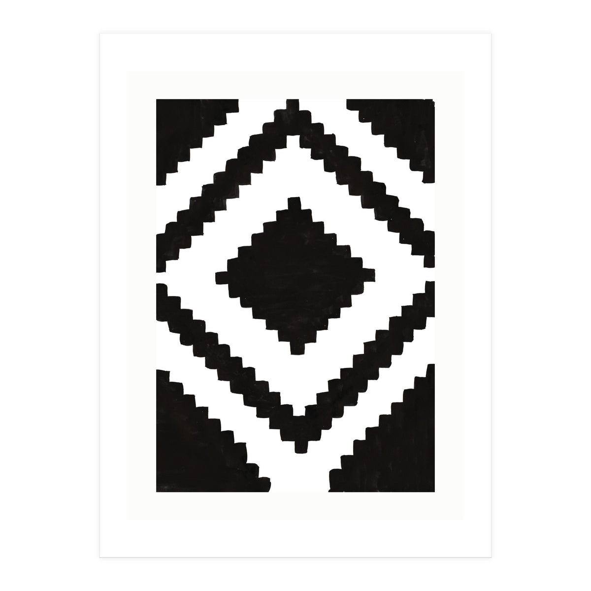 Patterns Aztec Black (Print Only)