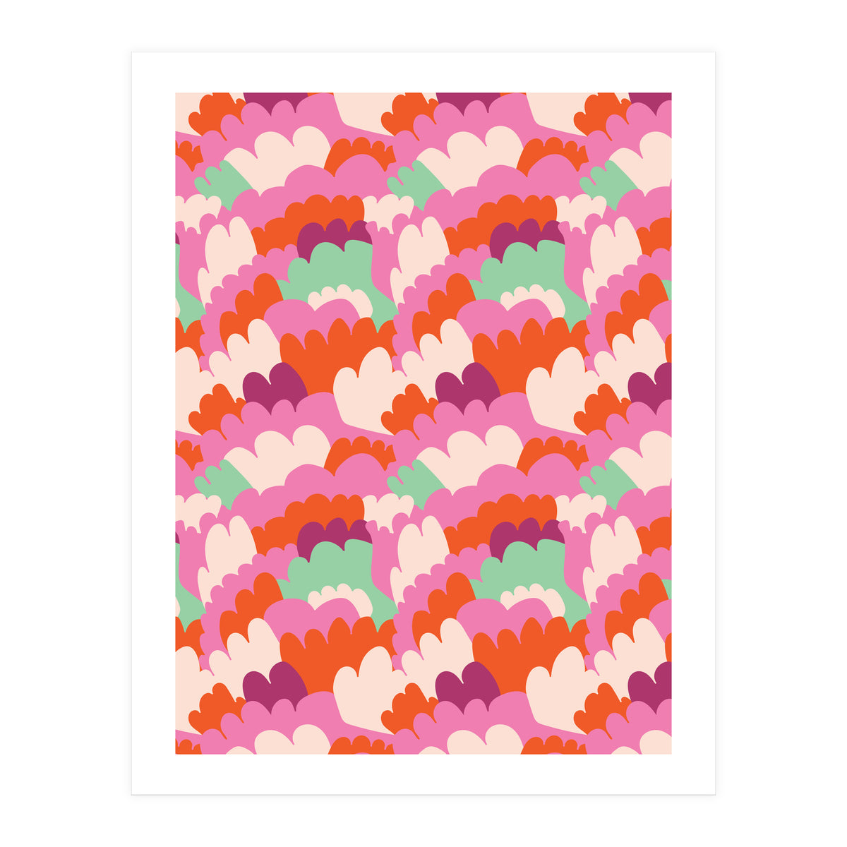 Cute Rainbow Abstract Pattern (Print Only)