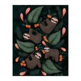 Floral Sloths (Print Only) thumbnail