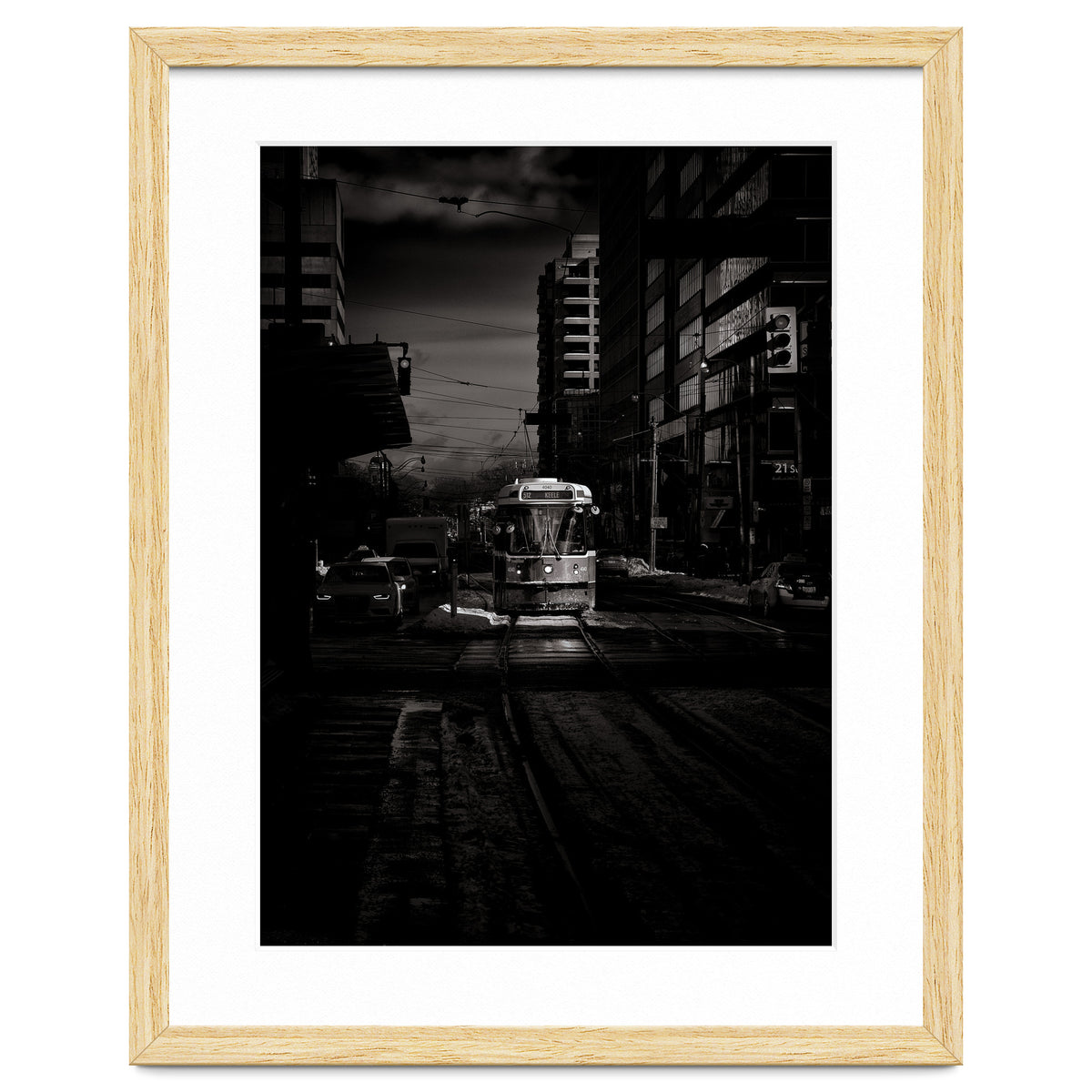 The 512 St. Clair Streetcar Toronto Canada Toned Version