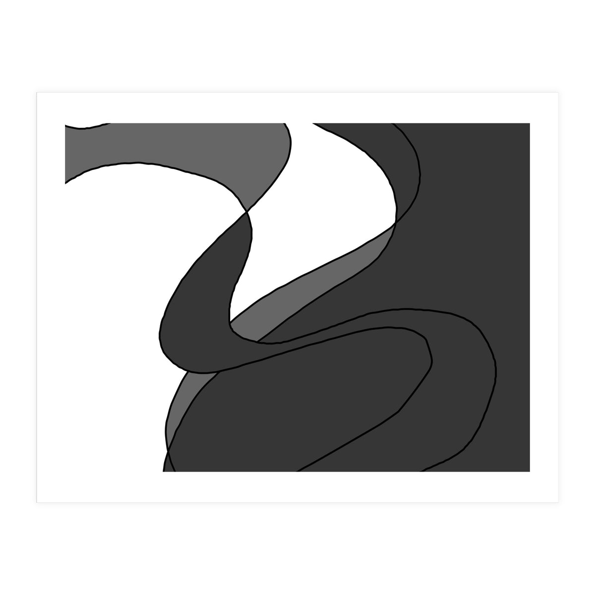 Grey Waves 4 (Print Only)