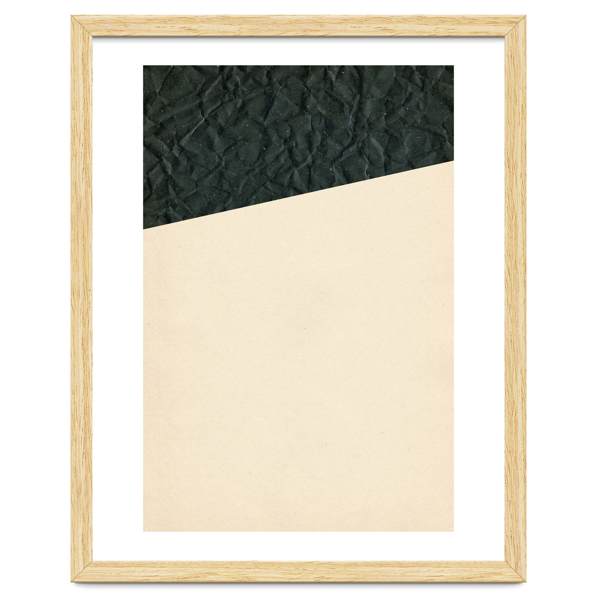 Abstract black paper shape