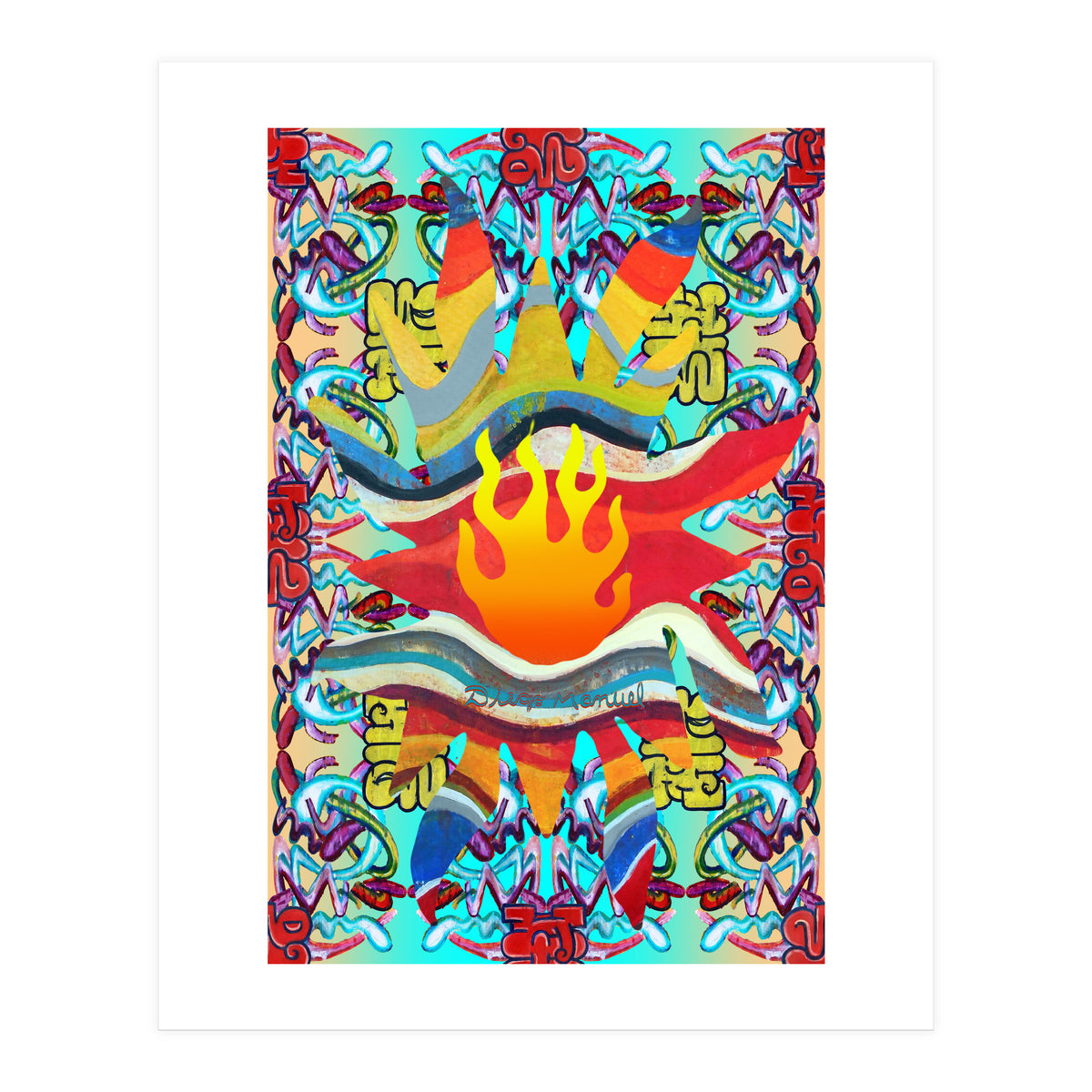 Fuego Y Graffiti 43 (Print Only)