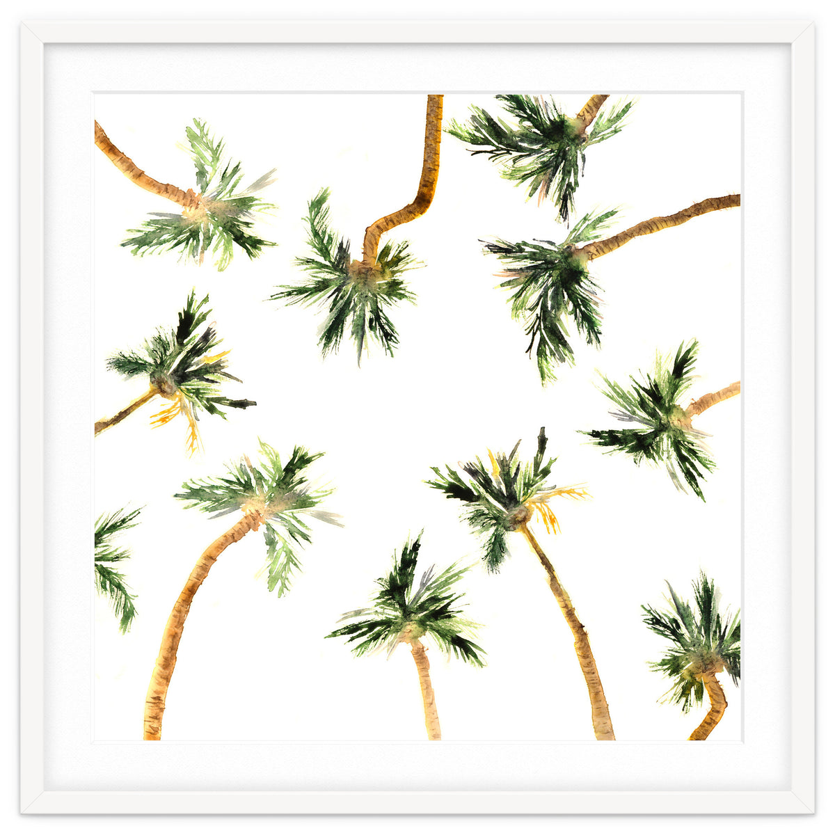 Under the coconut palms || watercolor