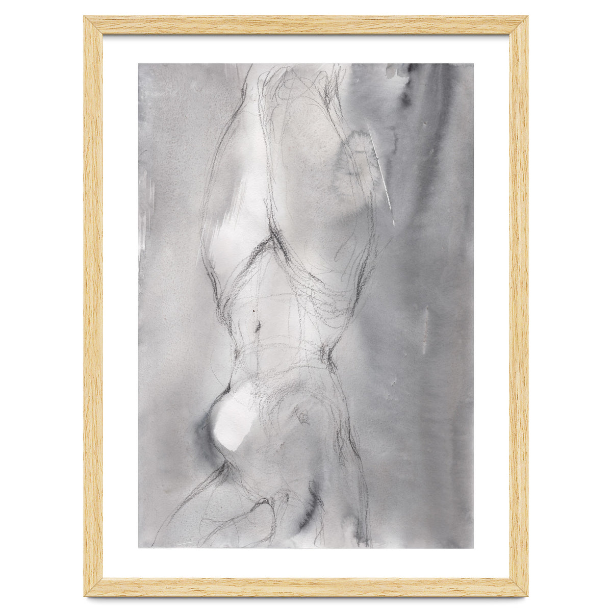 Beautiful erotic drawing of woman.