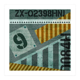 Abstract Industrial Slate And Stripes (Print Only) thumbnail