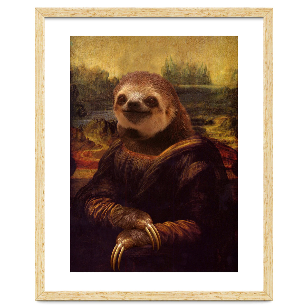 Sloth Mona Lisa