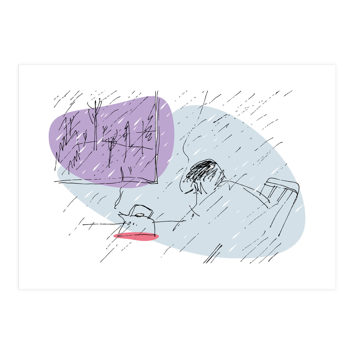 Sad Rainy Day (Print Only)