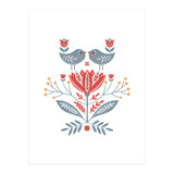 Scandinavian Folk Birds & Flowers (Print Only) thumbnail