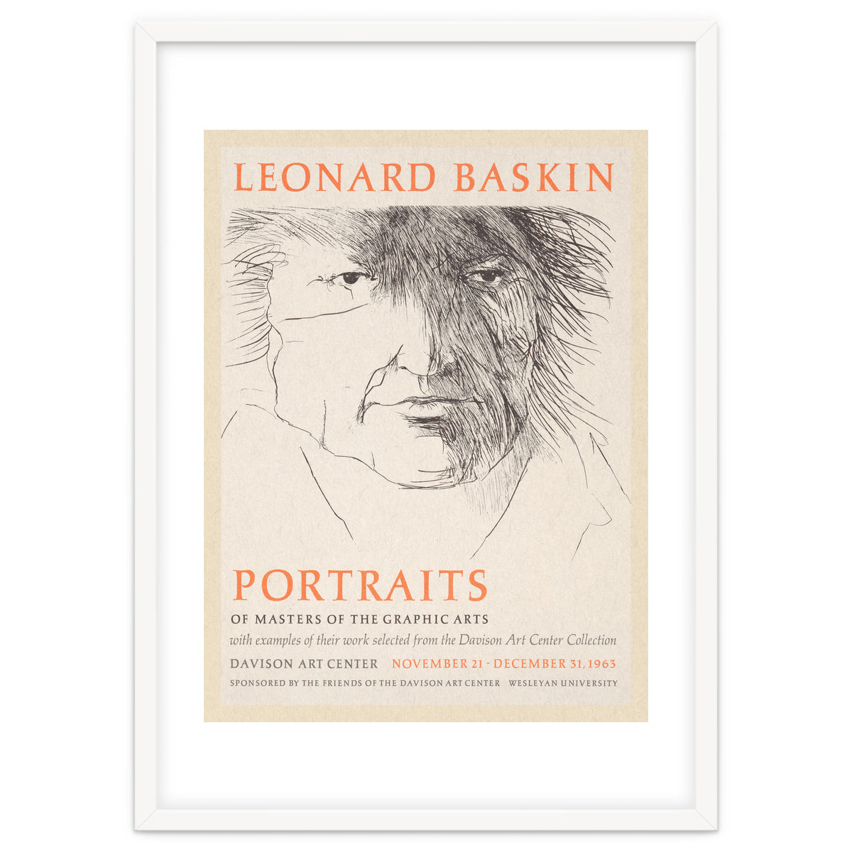 Leonard Baskin Portraits Exhibition