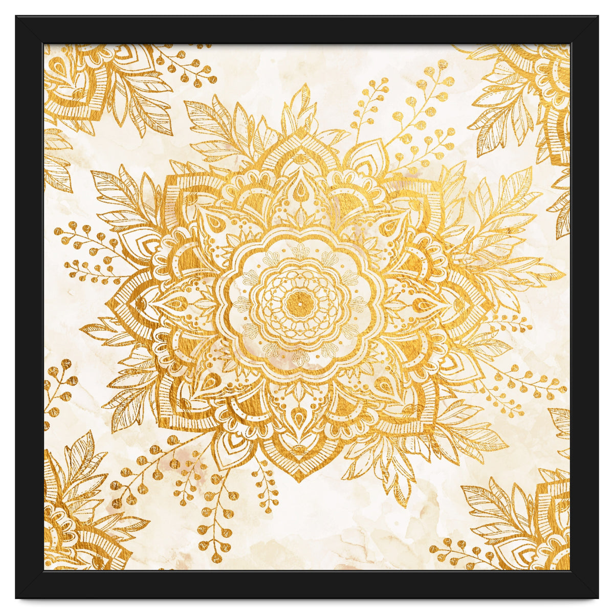 Queen Starring of Mandala-Gold Sunflower I