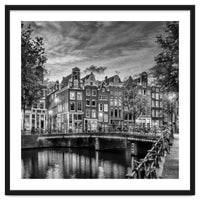 AMSTERDAM Idyllic impression from Singel | Monochrome