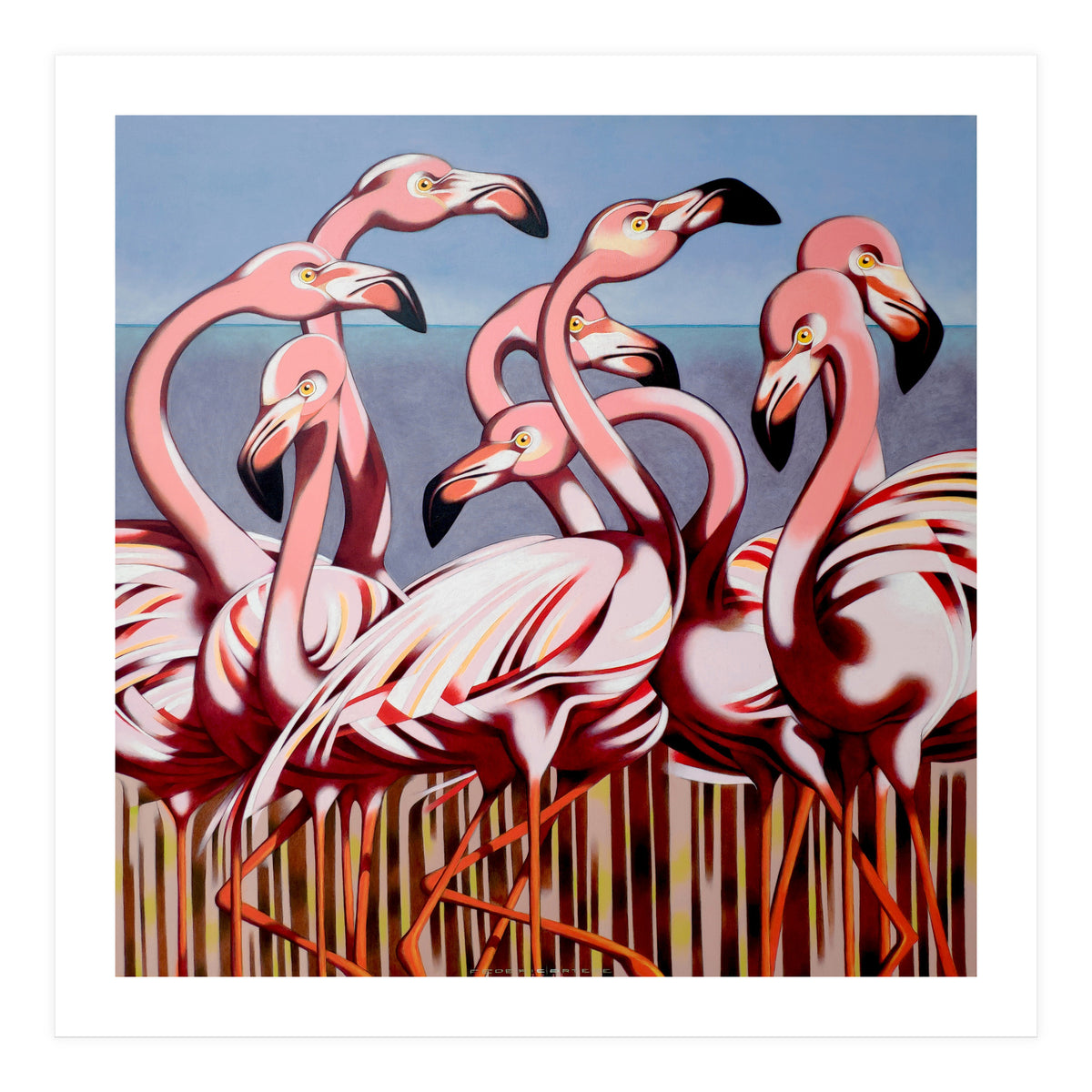 Flamingos (Print Only)