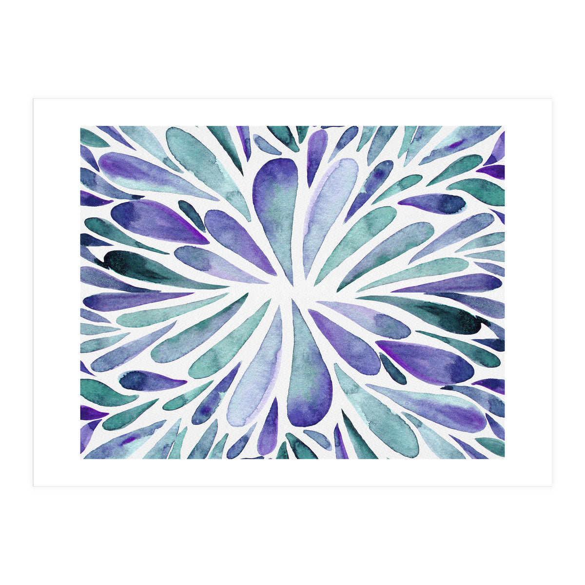 Retro abstract floral (Print Only)