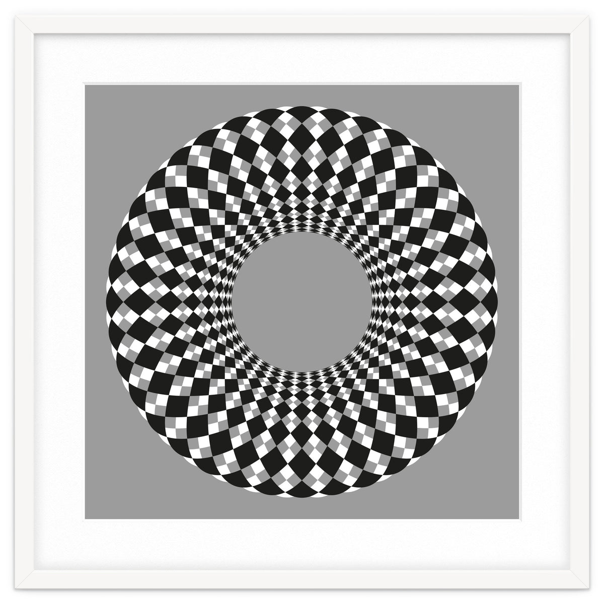 Black and white round