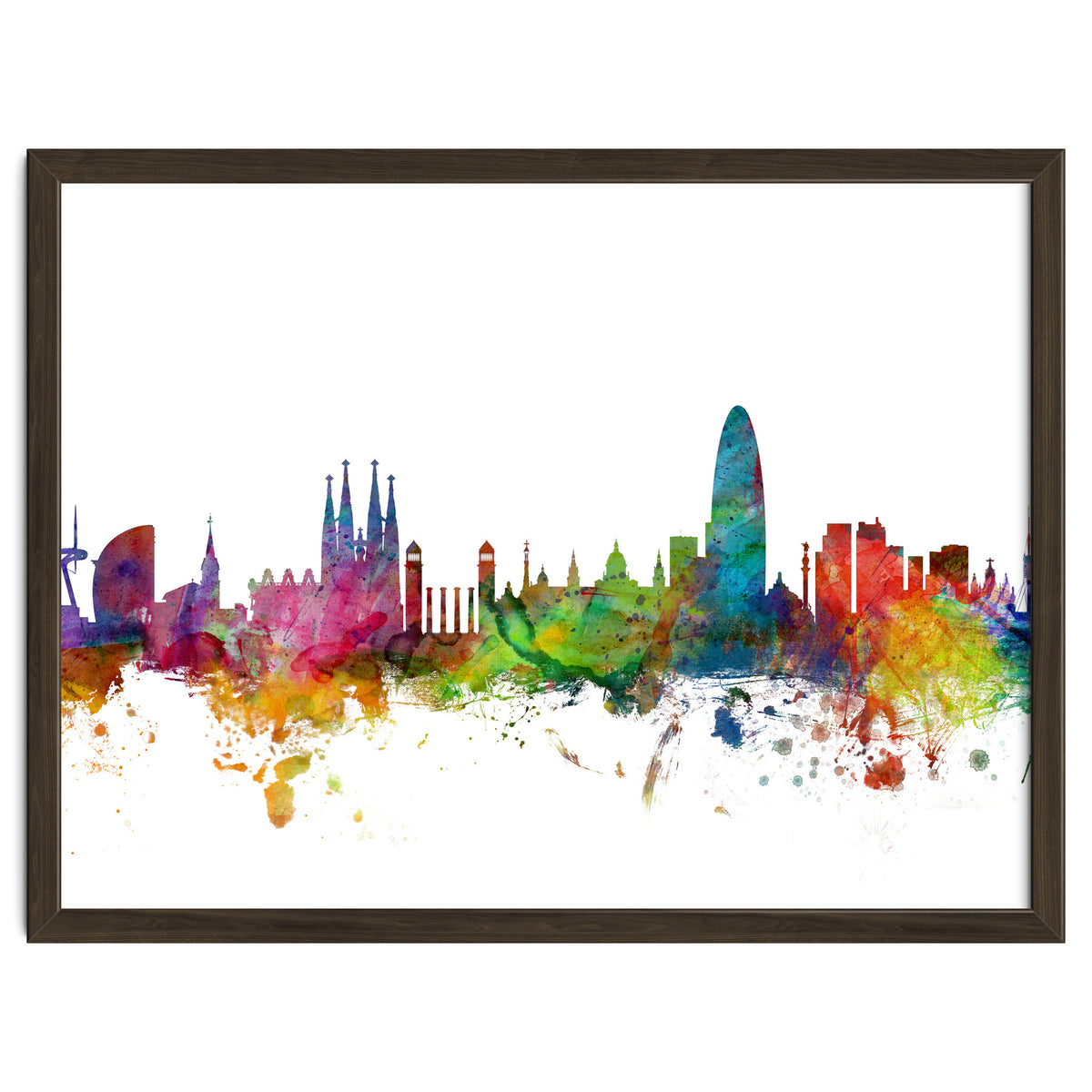 Barcelona Spain Skyline