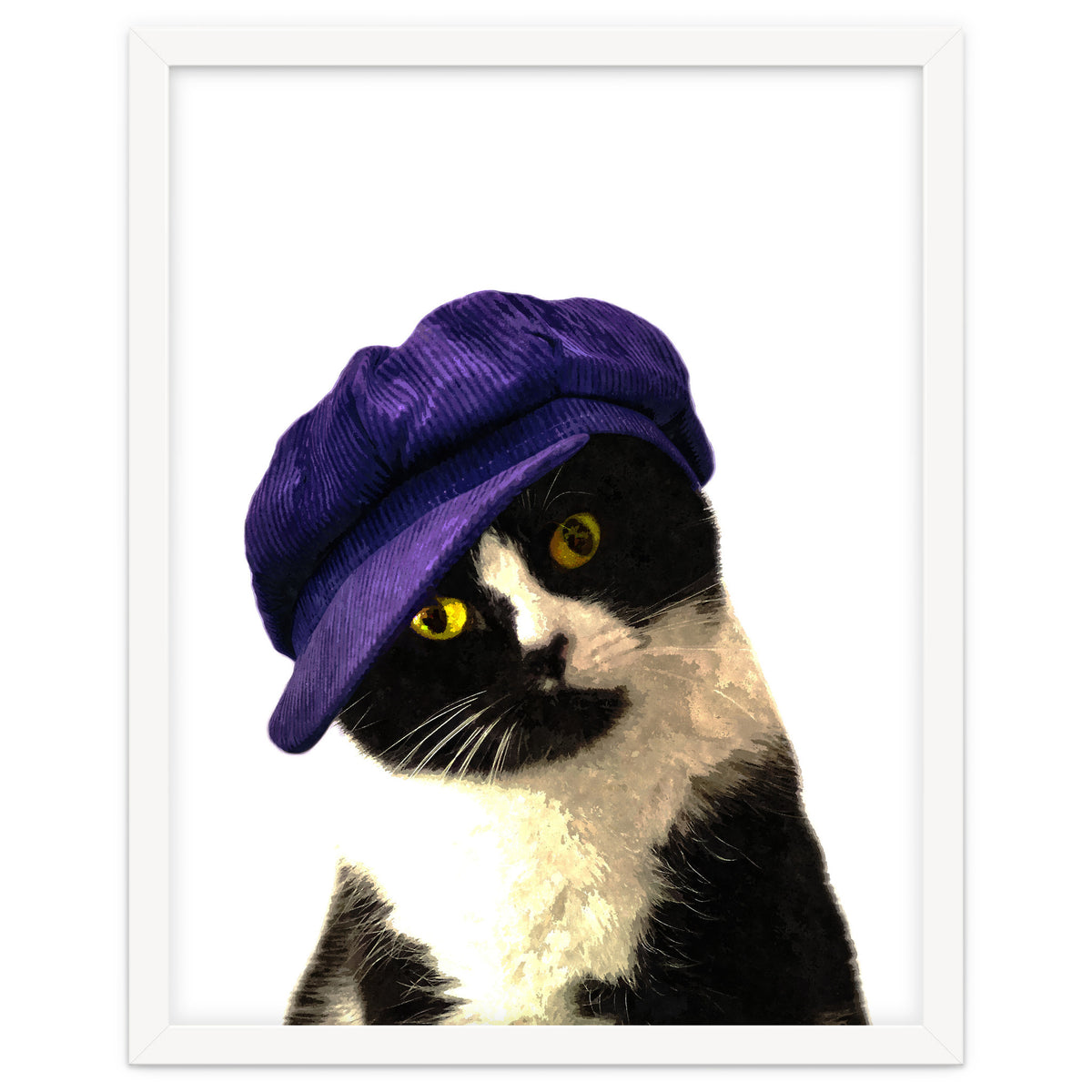 Cat Blue Hat