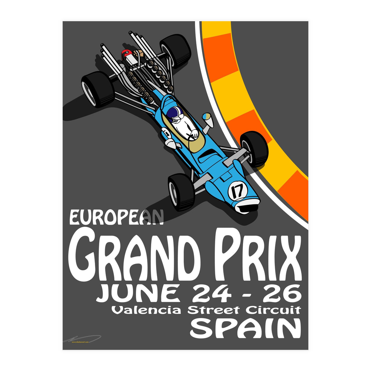 European Grand Prix poster (Print Only)