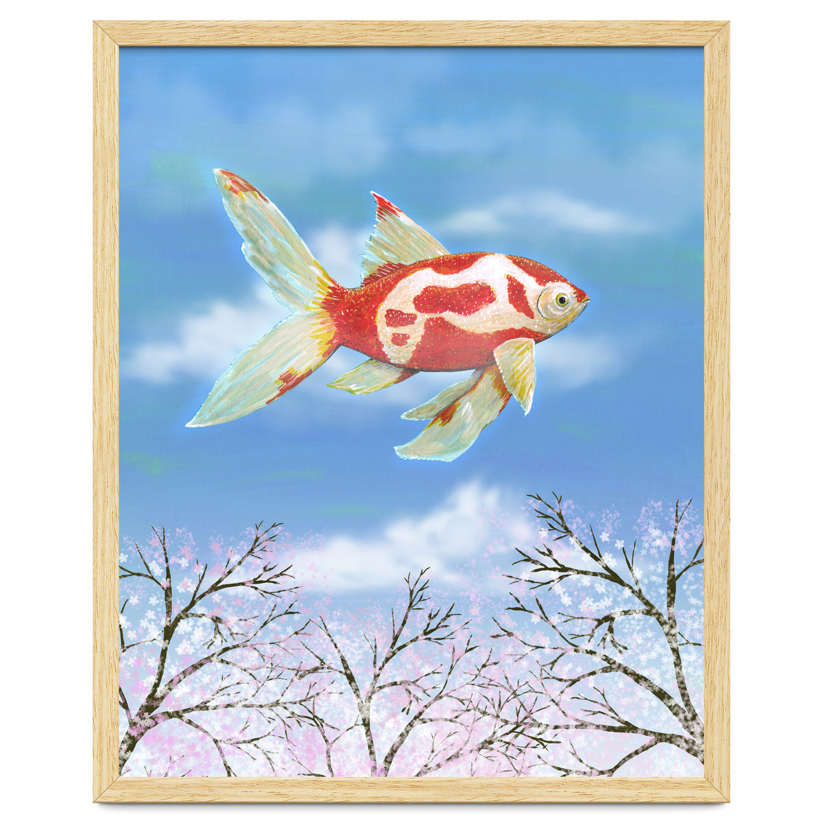 Flying goldfish