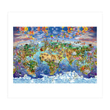 World Wonders Illustrated Map (Print Only) thumbnail