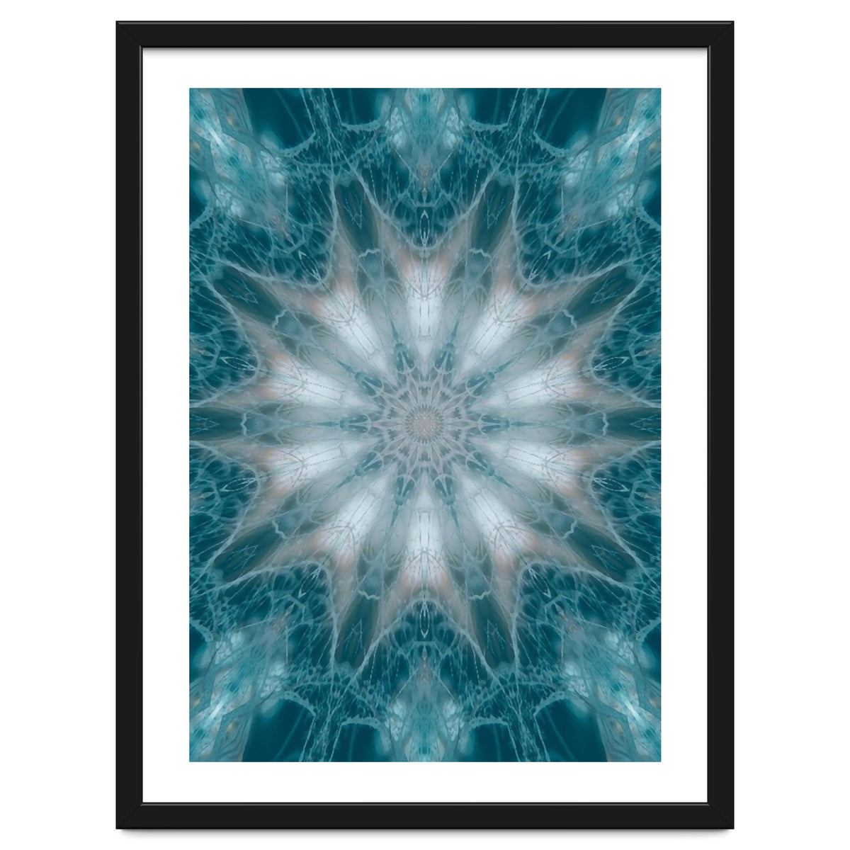 Mandala - Green, White, Rose