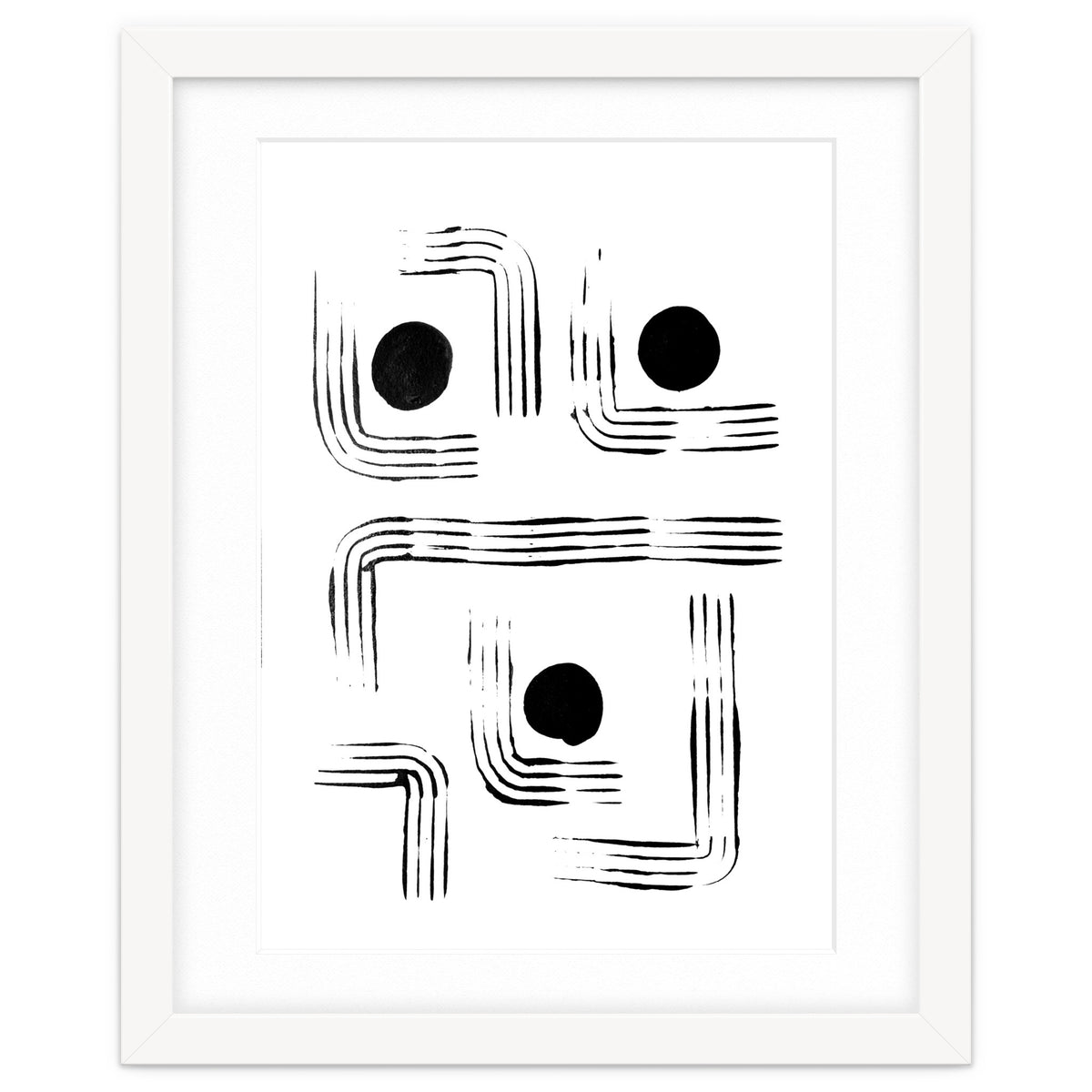 Mid-century Modern Monochrome Print #2