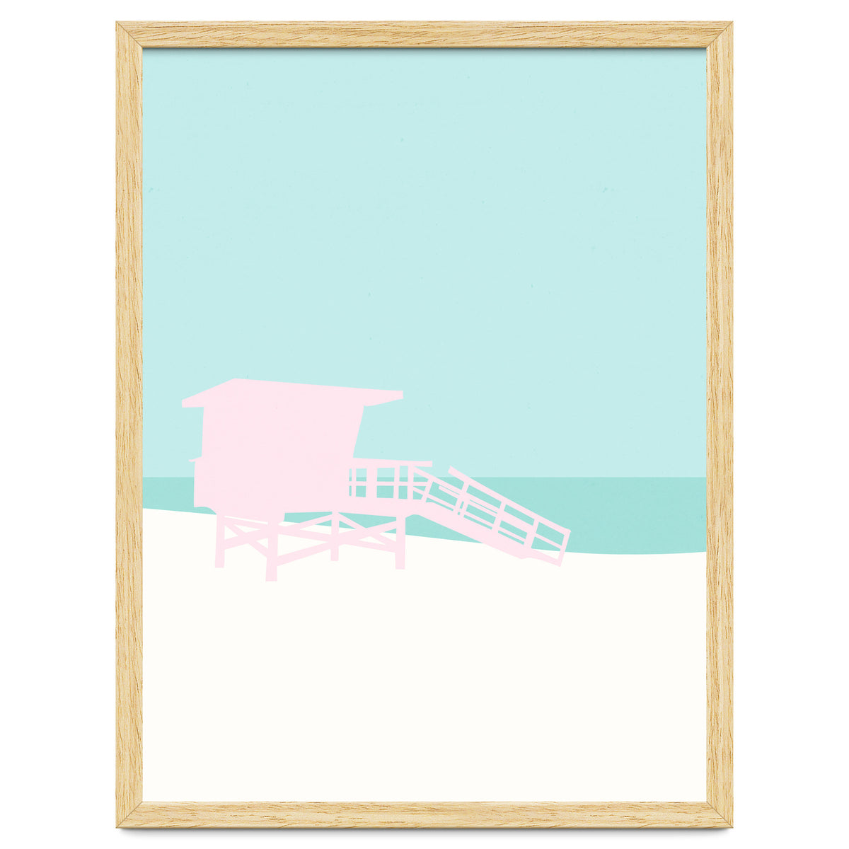 Minimal Lifeguard Tower - Turquoise Coast
