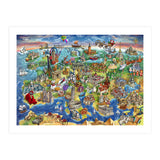 European World Wonders Illustrated Map (Print Only) thumbnail