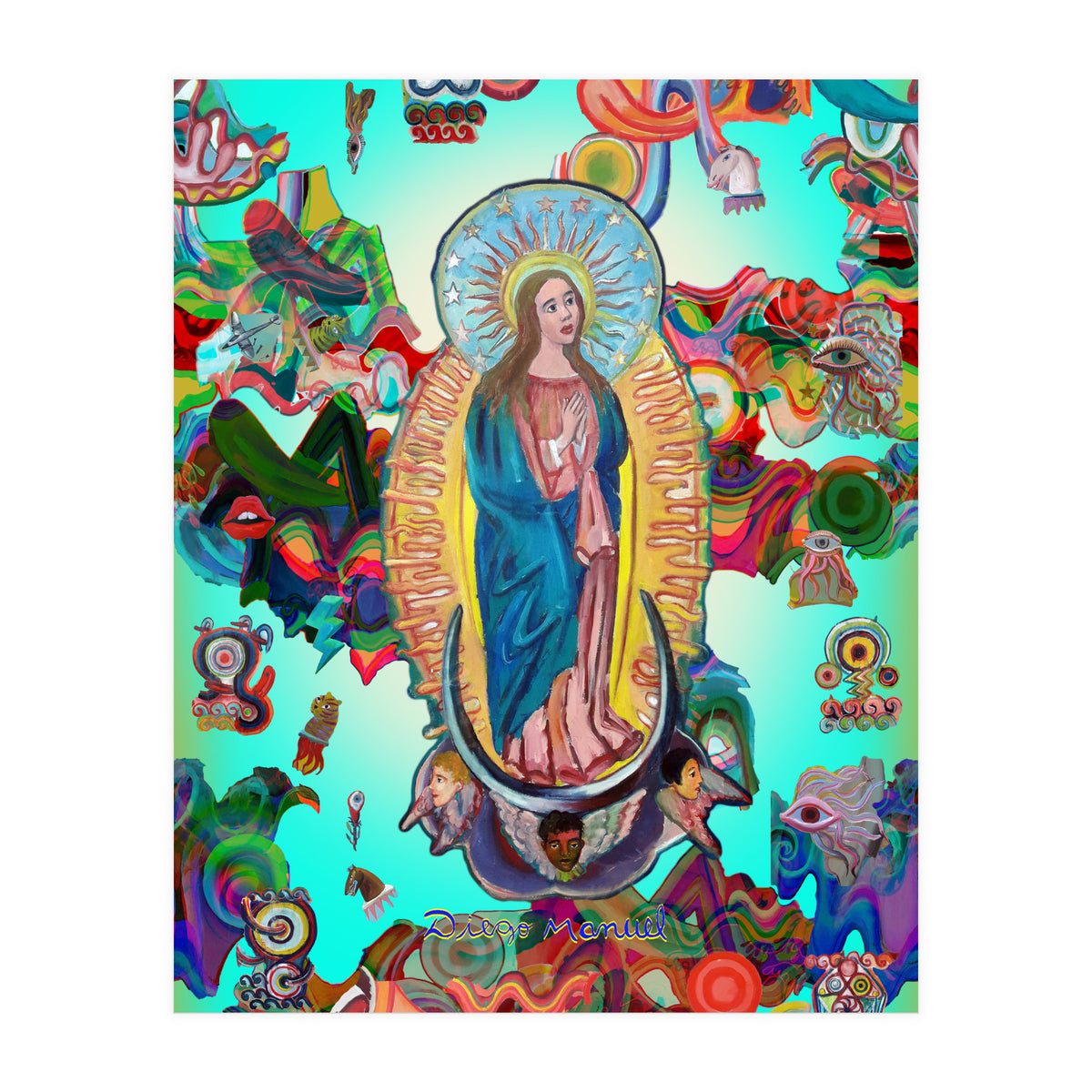 Virgen Y Graffiti 22 (Print Only)