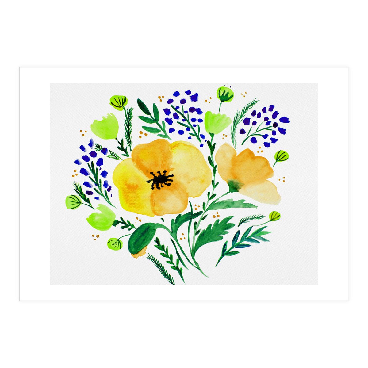 Yellow Poppies (Print Only)