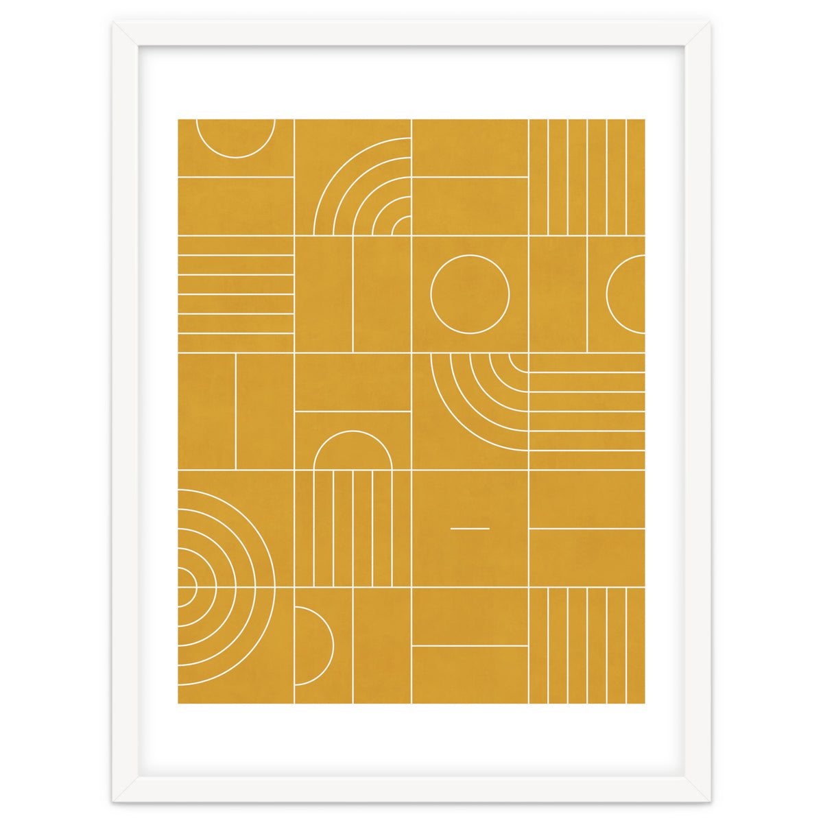 My Favorite Geometric Patterns No.22 - Mustard Yellow