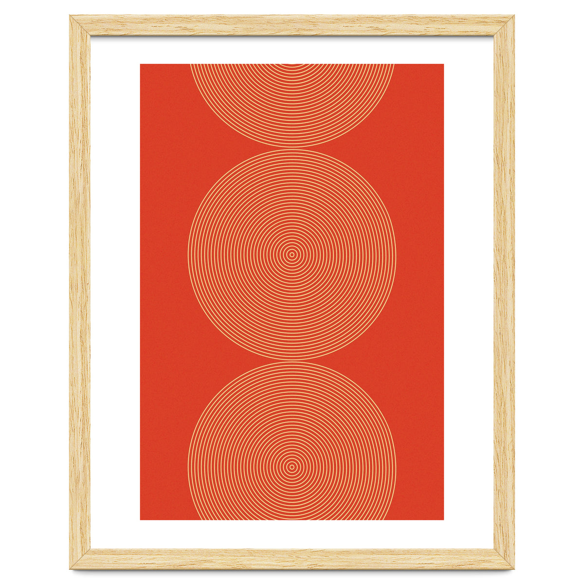 Radial Mid Century Geometric Art