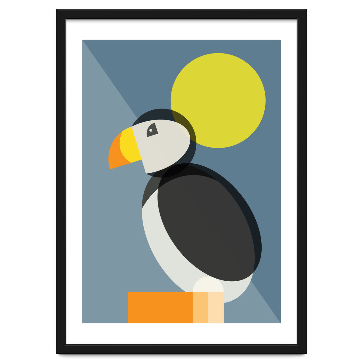 Mid Century Geometric Puffin