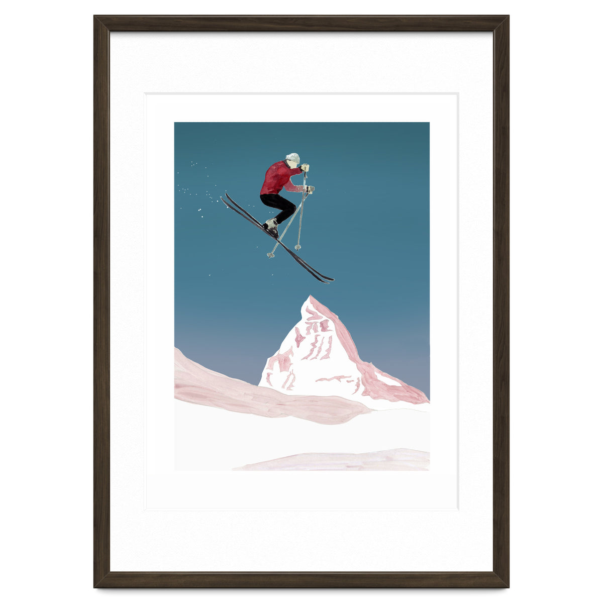 Mountain Love Skier