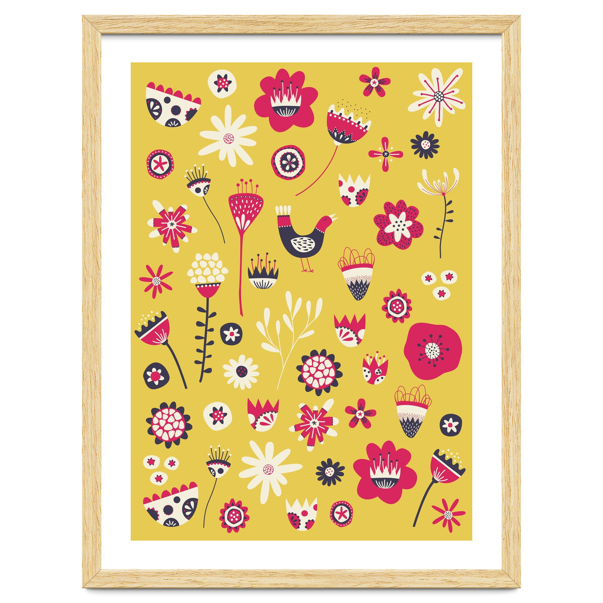 Spring Folk Floral Yellow