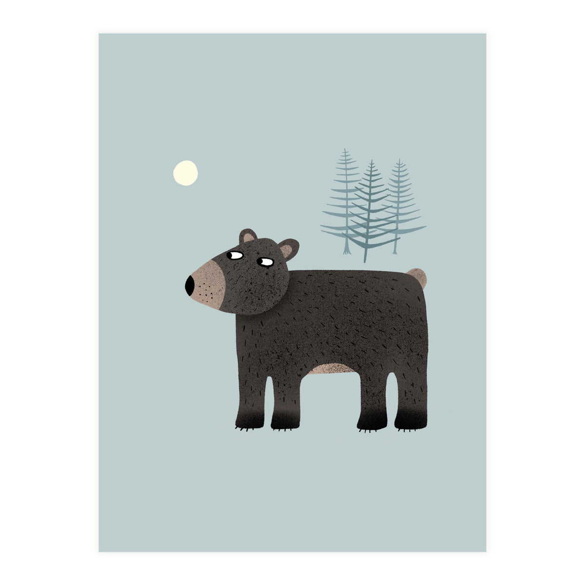 The Bear, the Trees and the Moon (Print Only)