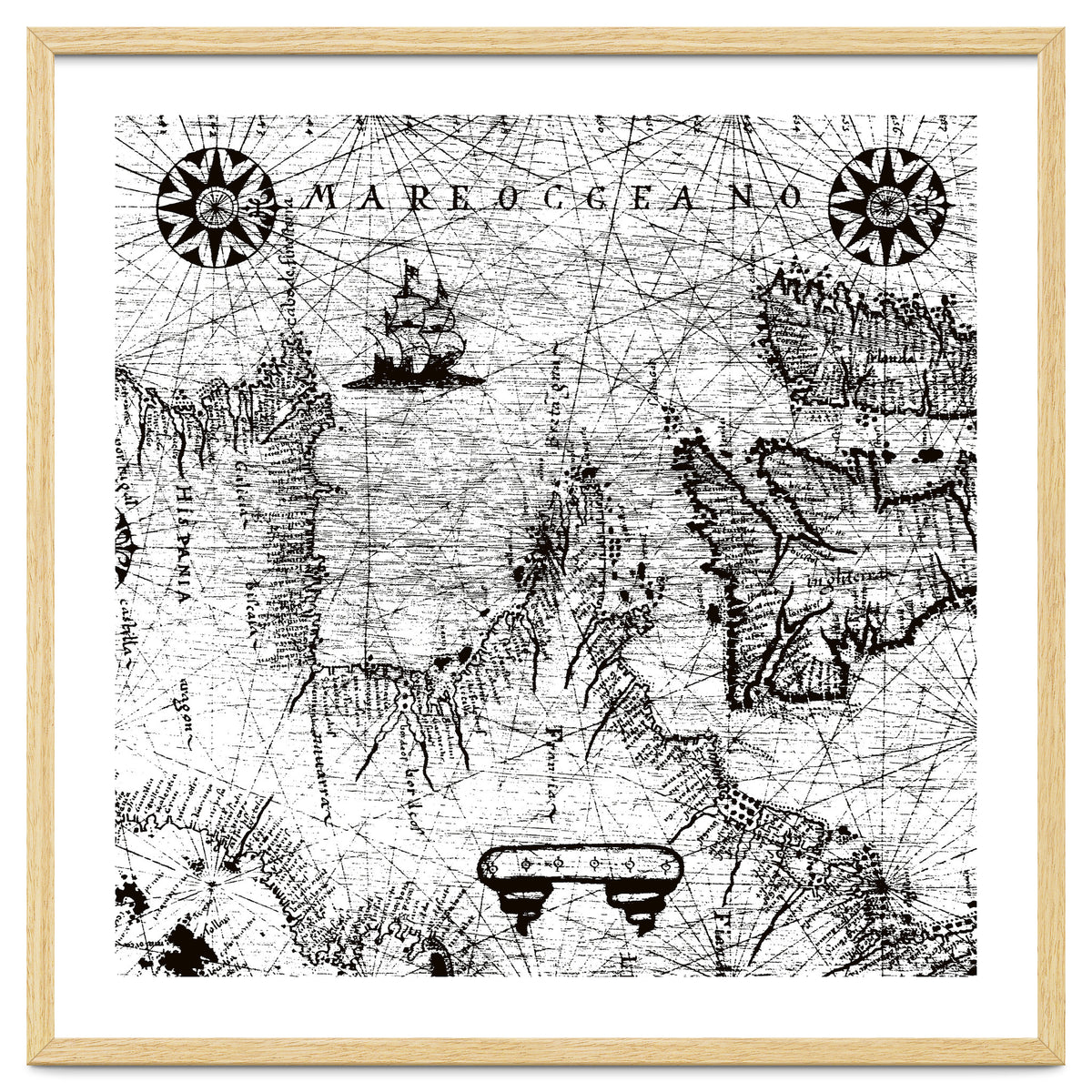 Antique Mercant Map
