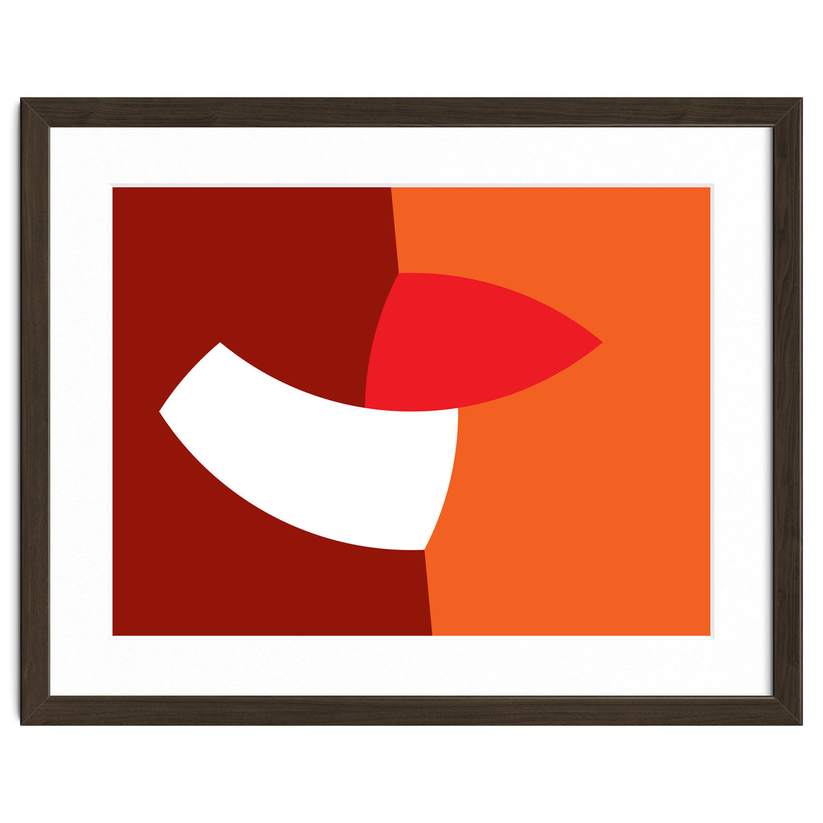 Geometric Shapes No. 66 - orange & reds