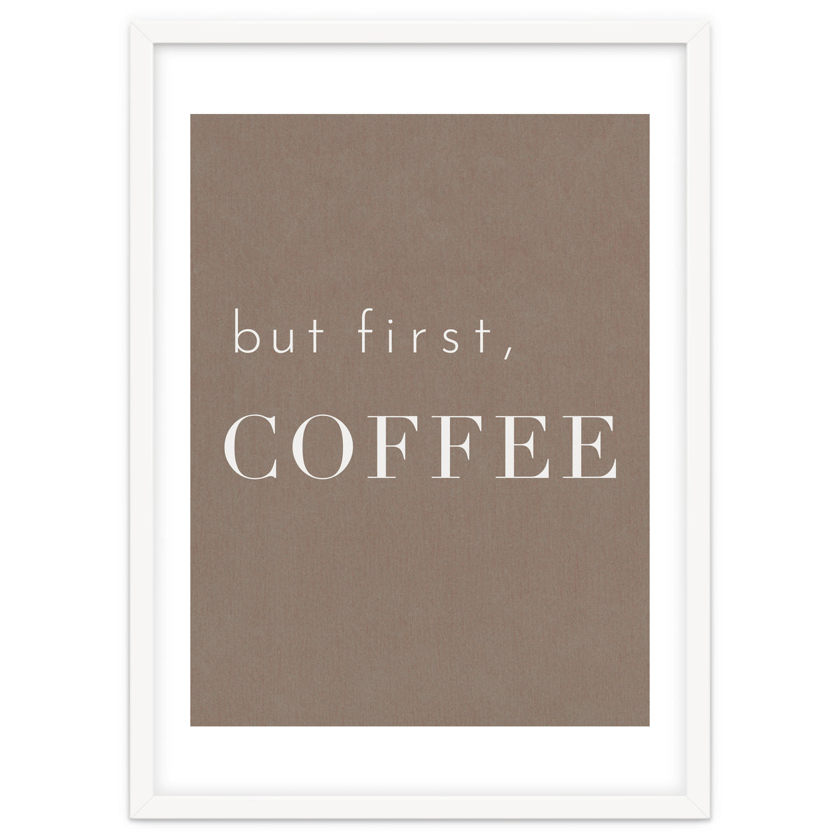 But First, Coffee Brown