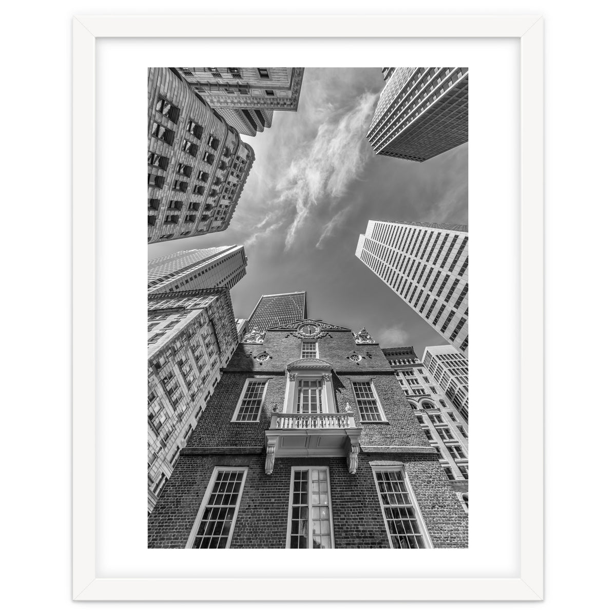 BOSTON Old State House and Skyscraper