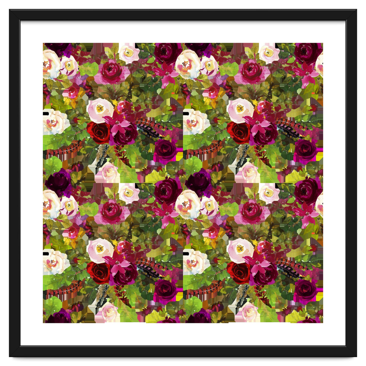 Water Colour Rose Pattern