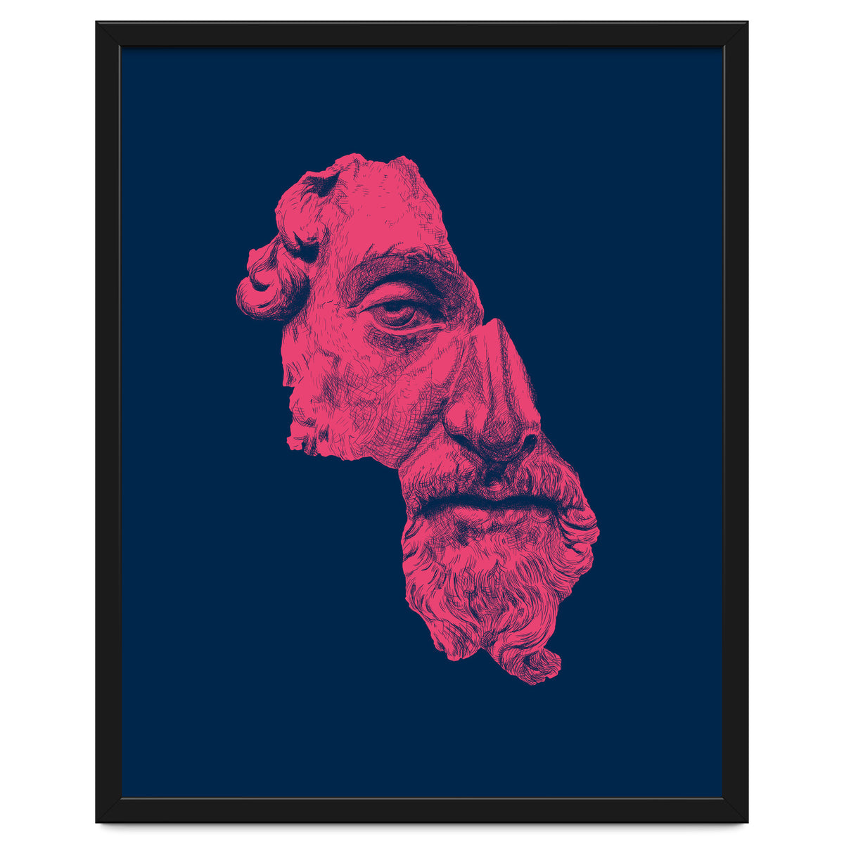 MARCUS AURELIUS ANTONINUS AUGUSTUS / prussian blue / vivid red