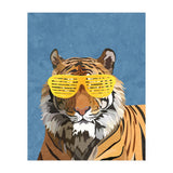 Hip Hop Tiger Yellow and Blue (Print Only) thumbnail