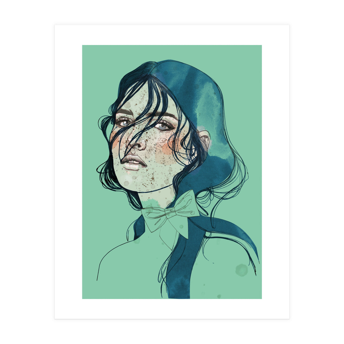 Freckles Mermaid (Print Only)