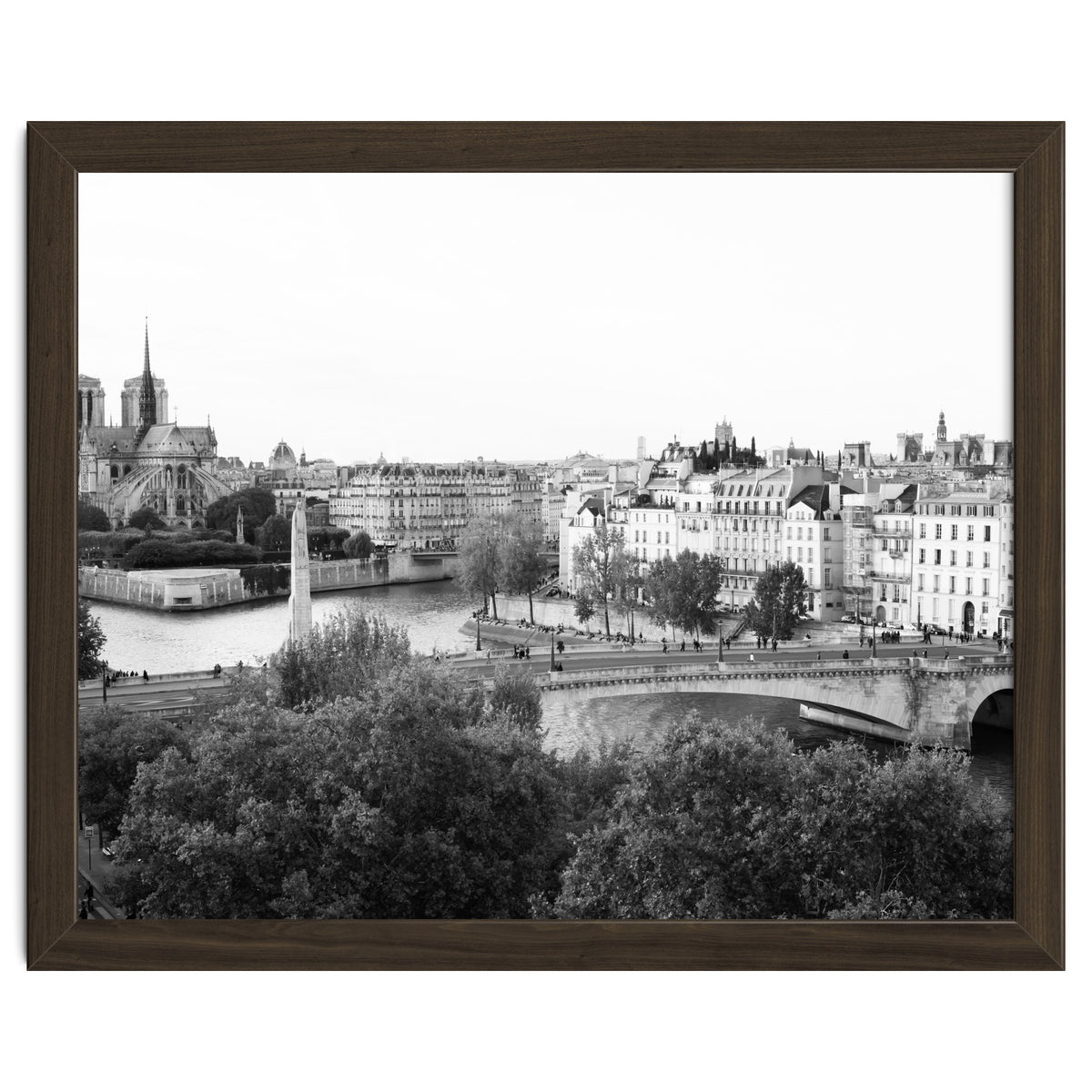 Paris View in Black and White