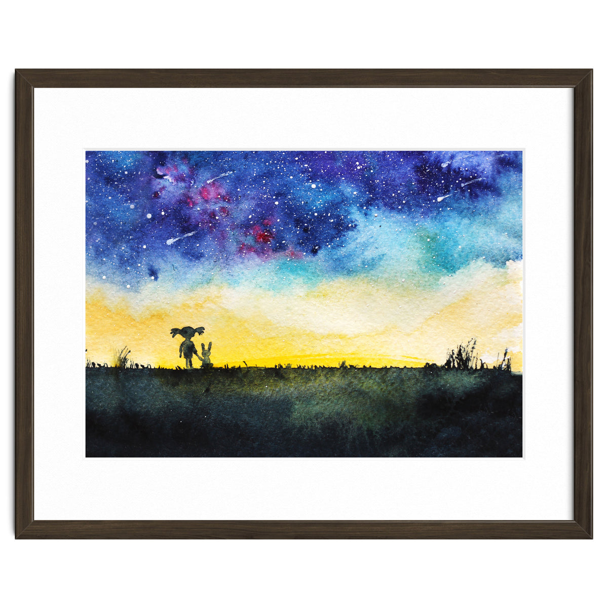 Baby girl's wishes || watercolor for nursery, kids room