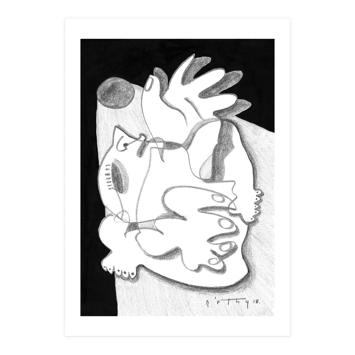 Dying in the Spotlight - b&w (Print Only)